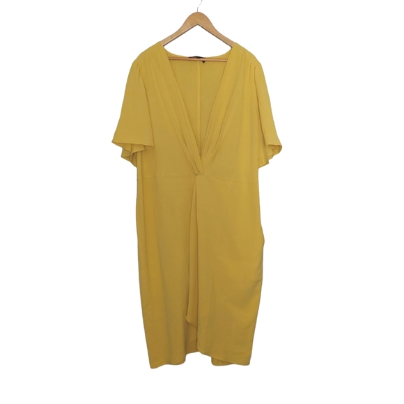 Eloquii Yellow Cocktail Dress size 22 - Picture 2 of 7